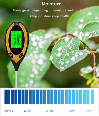 Teste de fertilidade do solo em 4 em 1 de plásticos e metais inoxidáveis para estufas de jardim