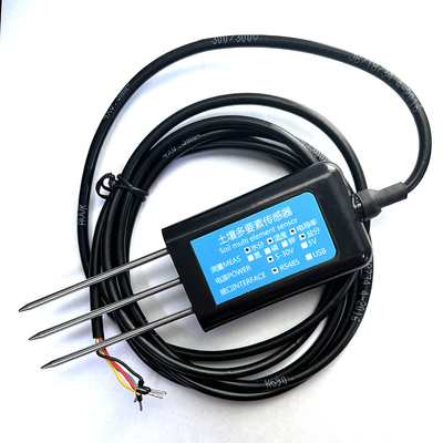 VWC Conductividade da humidade à temperatura EC Sonda 70 mm de comprimento para ensaio de umidade do solo