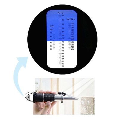 Refractômetro Brix portátil compacto 0-40% de Brix e 0-25% de álcool para açúcar em vinho
