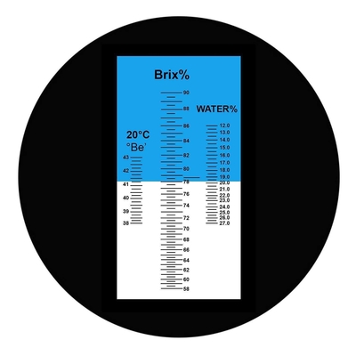 Refractômetro Brix portátil compacto 0-40% de Brix e 0-25% de álcool para açúcar em vinho