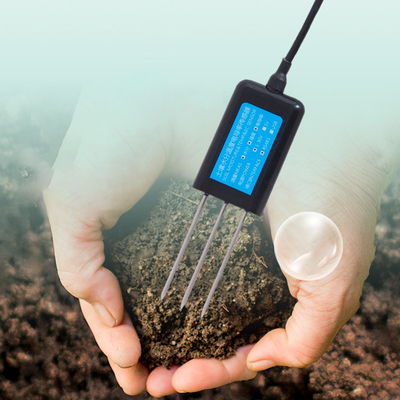Sensor CE de temperatura e umidade do solo RS485 de aço inoxidável 304 para ensaio de umidade do solo