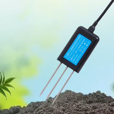 Sensor CE de temperatura e umidade do solo RS485 de aço inoxidável 304 para ensaio de umidade do solo