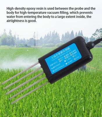 Temperatura PH NPK Sensores de humidade CE e salinidade na agricultura Kit de teste de solo 7 em 1