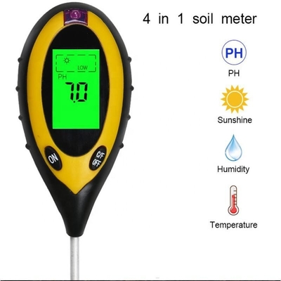 Área de teste de luz do solo 0-2000 pH Meter Tester de umidade para plantas em vasos Jardins 4 em 1