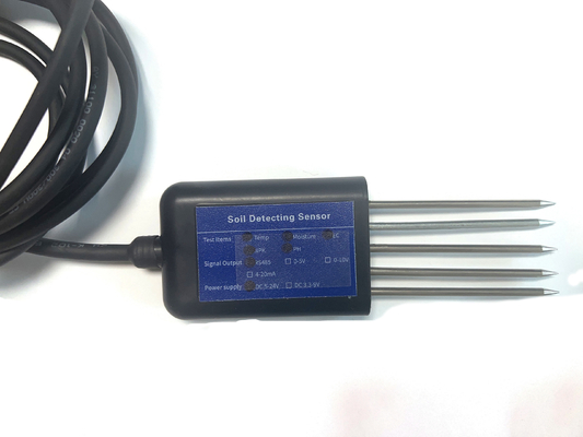 7 in1 Sensor de solo para medição da condutividade CE PH NPK Temperatura Umidade 5 Pin Output