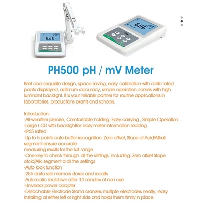 Medidor digital multifuncional de banco para medição do pH mV EC no ensaio de água em laboratório