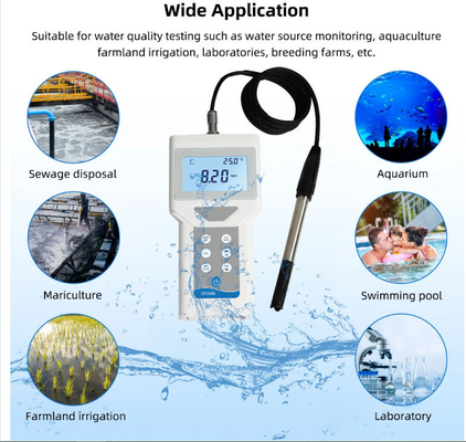 Sensor de PH de alta precisão Medidor de oxigénio dissolvido portátil portátil para aquicultura