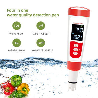 PH Range Accuracy±0.05 pH Tester digital de água para aquários de piscina Água potável