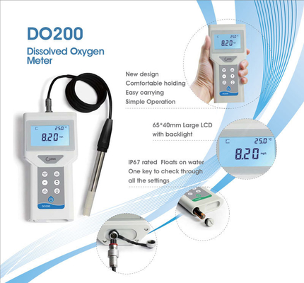 Detetor de oxigénio dissolvido digital portátil profissional para a aquicultura
