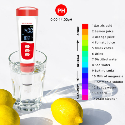 Testeiro de água multifunção PH/EC/TDS/TEMP 4 em 1 para água potável rápida
