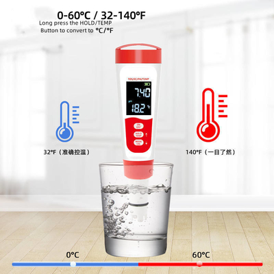 Testeiro de água multifunção PH/EC/TDS/TEMP 4 em 1 para água potável rápida