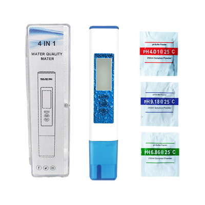 Medidor digital de TDS/CE/PH/Temperatura para ensaio de água Intervalo 1-9999PPM/1-9999us/cm