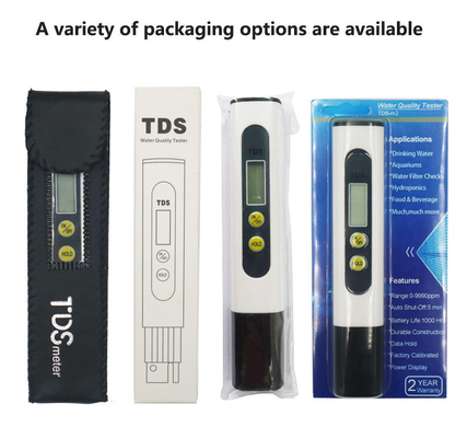 Proba de TDS de tipo caneta personalizada para piscina de aquário Hidropônica Display LCD portátil