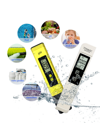 Intervalo de medição pH 0-14 TDS 0-9990ppm EC 0-9990us/cm Medidor para laboratório de sistemas de aquário RO