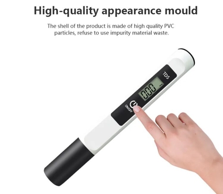 Suporte personalizado ODM Tester de pureza digital para medir níveis de temperatura e TDS