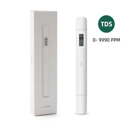 Medidor TDS de alta precisão de caneta de um botão Tipo 0-9990ppm Faixa de medição ± 2% de precisão