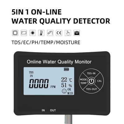 TDS/CE Intervalo 0-9999 ppm/us/cm Teste de água multiparâmetro para monitorização de aquários