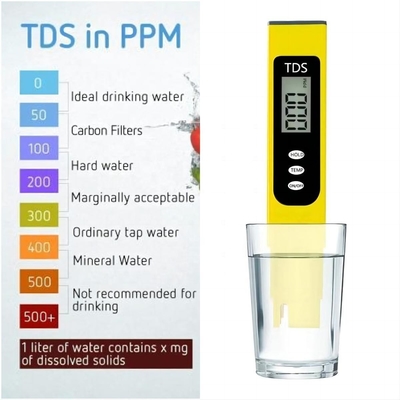 155 mm TDS portátil PH Combo Tester para Tratamento de Água Padrões e Eficiência da Indústria