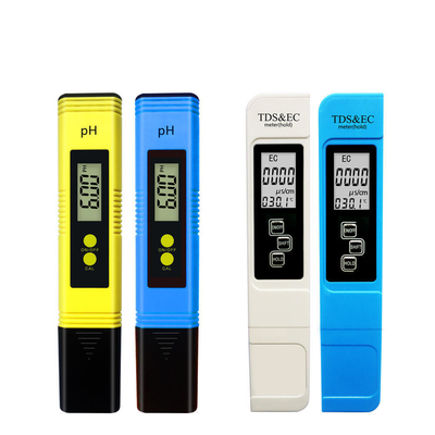 PH TDS EC Medidor de temperatura combo Faixa de medição 0-14ph 0-9990ppm 0-9990us/cm Tipo de caneta 3V