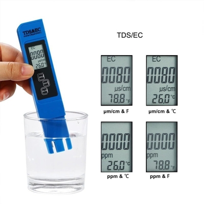 Display LCD 3 em 1 ATC Temperatura TDS EC Meter Portátil para aquário piscina hidropônica