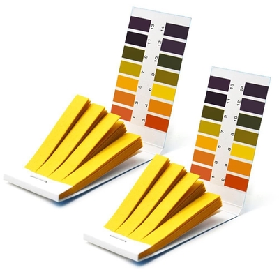 LAB 0-14 pH Papel de ensaio Tiras de ensaio Papel de indicador universal para ensaio de alcalinidade de pH 1-14