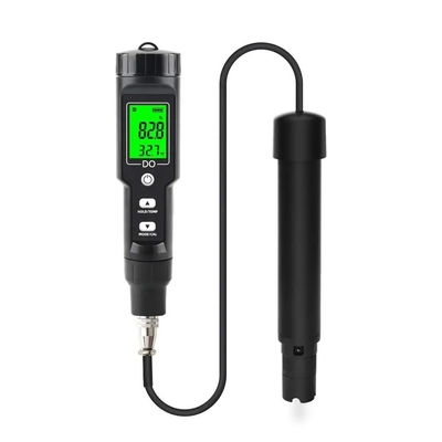 Display LCD Medidor de oxigénio dissolvido Teste de temperatura DO da água para análise de aquicultura