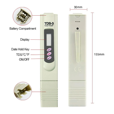 Medidor digital de TDS para medição precisa da pureza da água no aquário