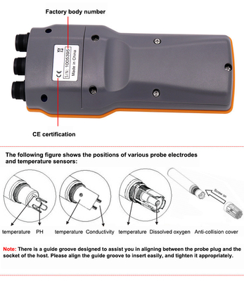 Combo 5 em 1 PH/COND./D.O/TEMP Medidor de água para aquapônico AZ86031 Piscina portátil IP67