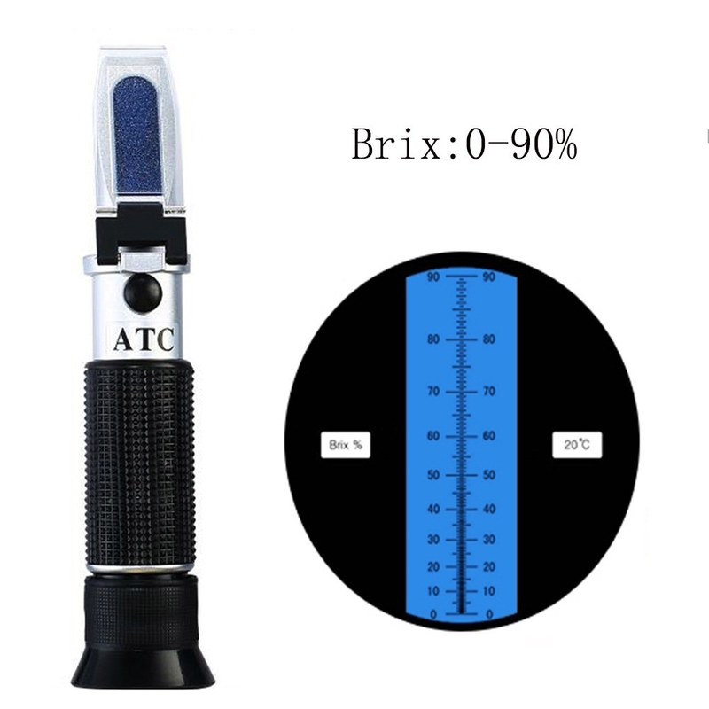 0-90% Refractômetro digital portátil Brix para medição precisa de açúcar em suco de frutas
