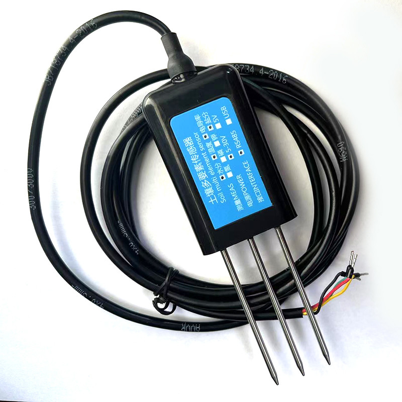 Sensor CE de temperatura e umidade do solo RS485 de aço inoxidável 304 para ensaio de umidade do solo