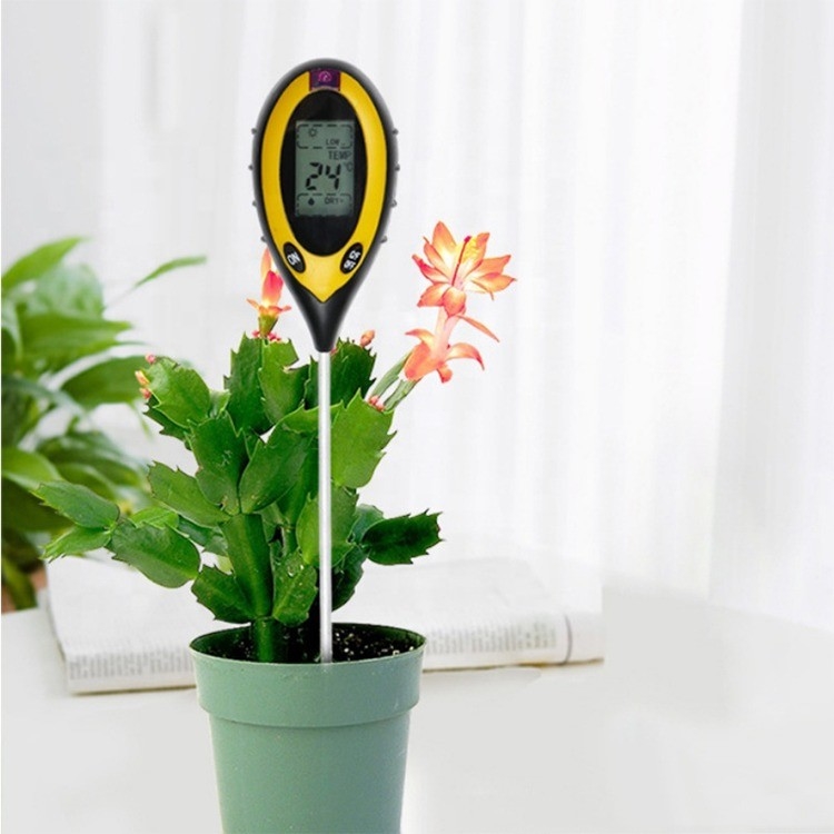 Área de teste de luz do solo 0-2000 pH Meter Tester de umidade para plantas em vasos Jardins 4 em 1