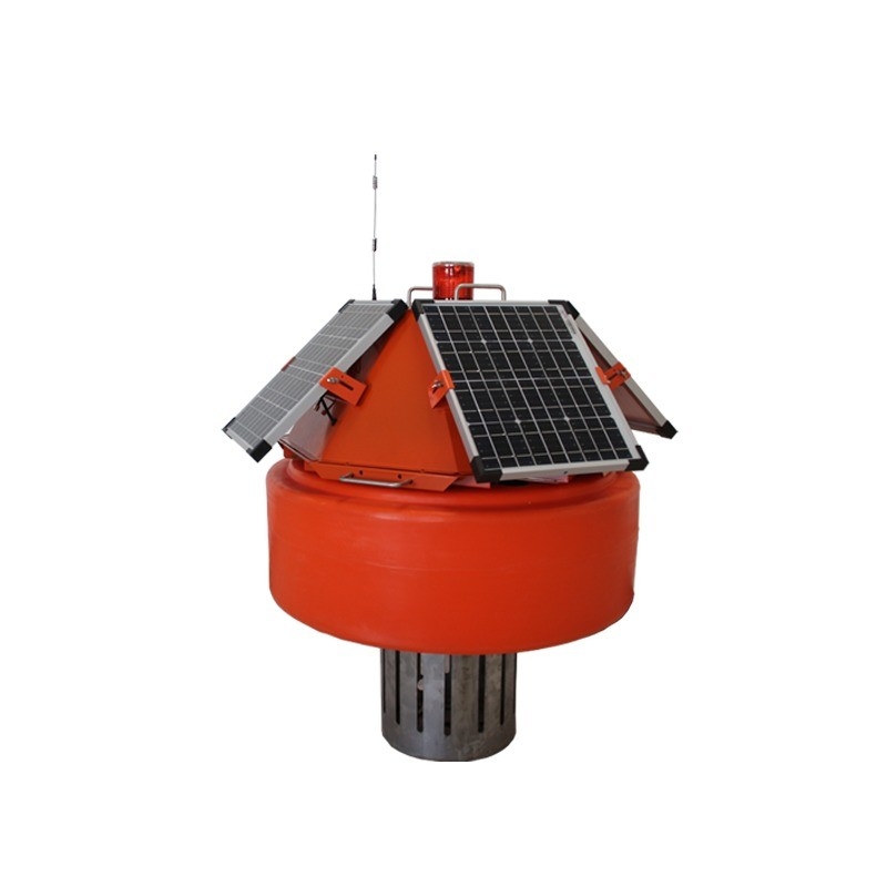 Apoio personalizado ODM Boia de monitoramento de água com painéis solares e luz de aviso