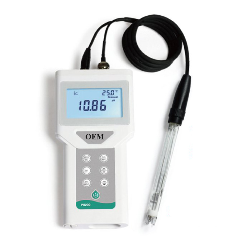 ODM Suporte personalizado Medidor de pH/ORP portátil portátil com eletrodo substituível